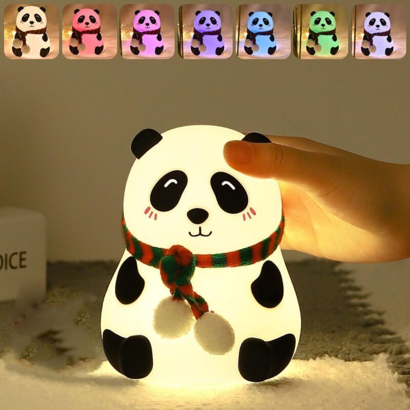 Adorable Multi-Color Panda Night Light