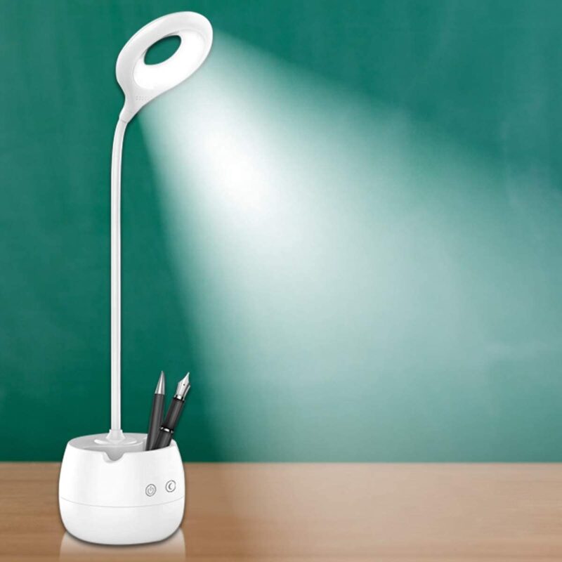 Multi-Functional LED Desk Lamp with Pen Holder