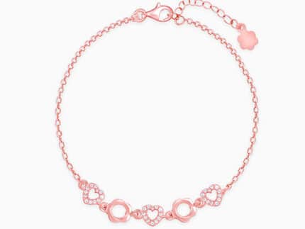 Rose Gold Loving Heart Bracelet