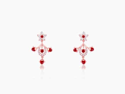 Rose Gold Grow in Love Earrings